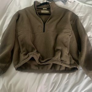 ABERCROMBIE men’s oversized half zip fleece